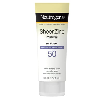 Sheer Zinc Face Dry-Touch Sunscreen Broad Spectrum SPF 50
