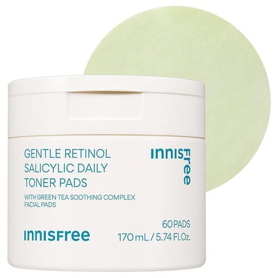 Daily Korean Gentle Retinol + Salicylic Acid Soothing Toner Pads