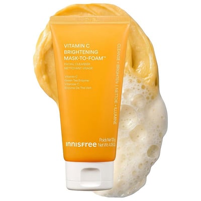 Vitamin C Brightening Daily Korean Mask-to-Foam Cleanser