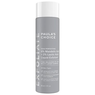6% Mandelic Acid + 2% Lactic Acid AHA Liquid Exfoliant