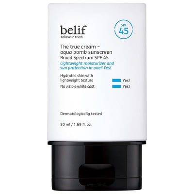 The True Cream Aqua Bomb SPF 45 Korean Moisturizer Face Sunscreen