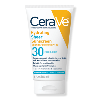 Hydrating Sheer Sunscreen SPF 30 Face & Body Lotion