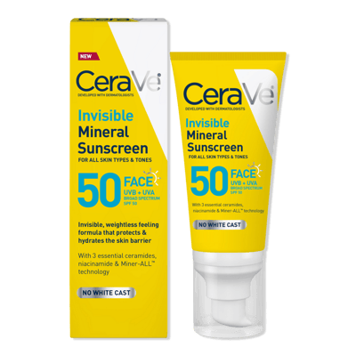 Invisible Mineral Sunscreen SPF 50 Face