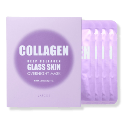 Deep Collagen Glass Skin Overnight Mask 4-Pack