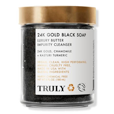 24K Gold Black Soap Luxury Butter Impurity Cleanser