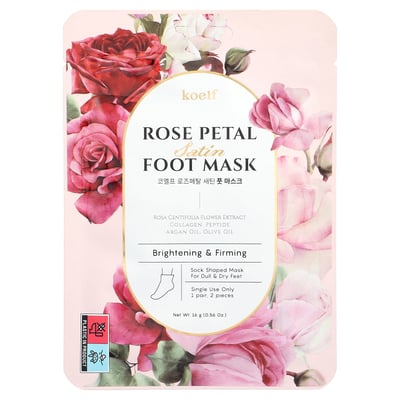 Koelf - Rose Petal Satin Foot Mask