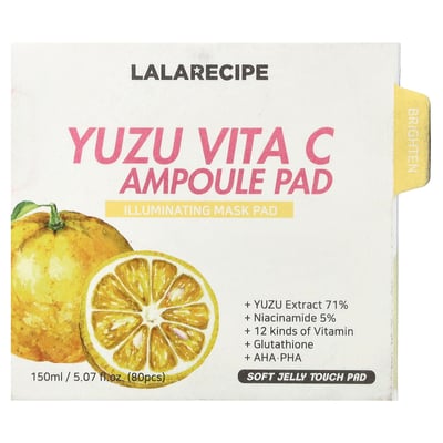 Lalarecipe - Yuzu Vita C Ampoule Pad Illuminating