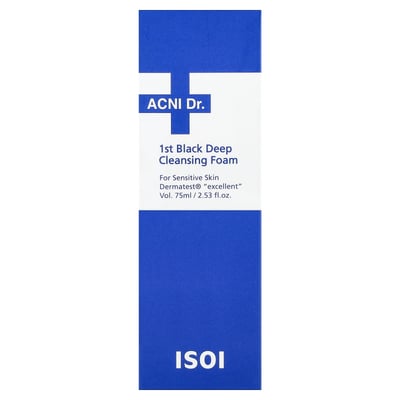 ISOI - ACNI Dr. 1st Black Deep Cleansing Foam For Sensitive Skin