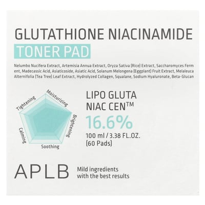 Glutathione Niacinamide Toner Pad