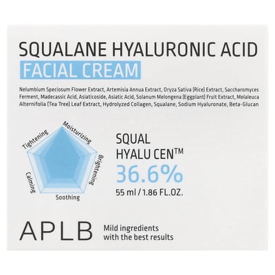 Squalane Hyaluronic Acid Facial Cream
