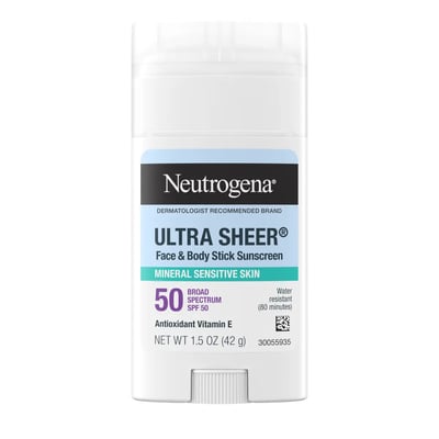 Ultra Sheer Mineral Face & Body Stick SPF 50