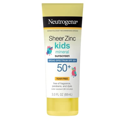 Sheer Zinc Kids Mineral Sunscreen Lotion Broad Spectrum SPF 50+