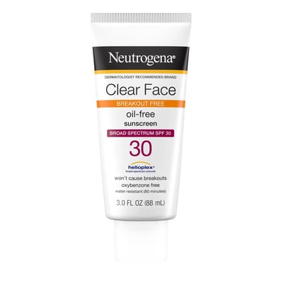 Neutrogena - Clear Face Liquid Lotion Sunscreen Broad Spectrum SPF 30