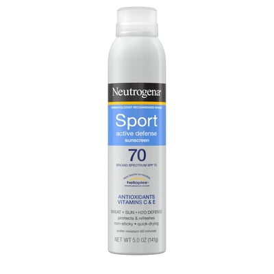 Neutrogena - Sport Active Defense with Broad Spectrum SPF 70 Sunscreen Spray