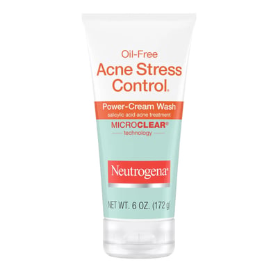 Neutrogena - Oil-Free Acne Stress Control Power-Cream Wash
