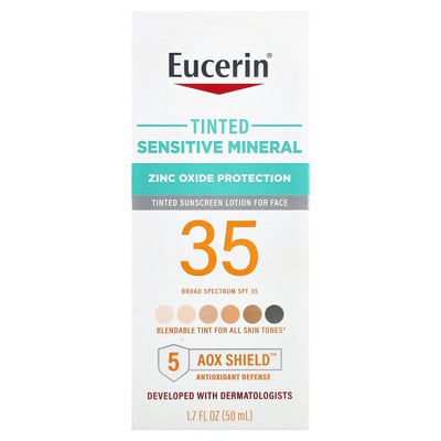 Eucerin - Tinted Sensitive Mineral Face Sunscreen Lotion SPF 35
