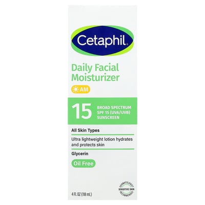 Daily Facial Moisturizer with Sunscreen SPF 15 All Skin Types