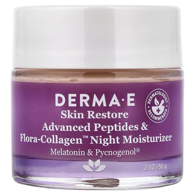 derma e - Advanced Peptides & Flora-Collagen™ Night Moisturizer