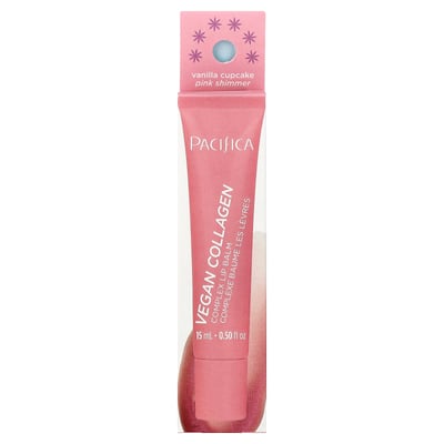 Pacifica - Vegan Collagen Complex Lip Balm Vanilla Cupcake Pink Shimmer