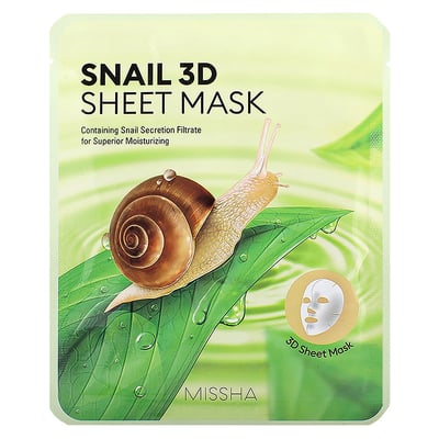 MISSHA - Snail 3D Sheet Mask