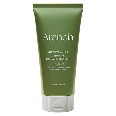 Arencia - Green Tea + LHA Deep Pore Rice Cake Cleanser