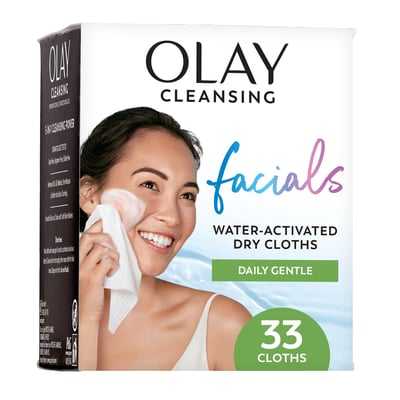 Olay - Daily Facials | Cleansing Cloths | Gentle Sensitive Clean