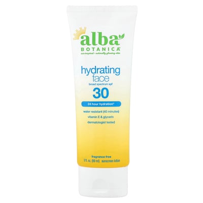 Hydrating Face Sunscreen Lotion SPF 30 Fragrance Free