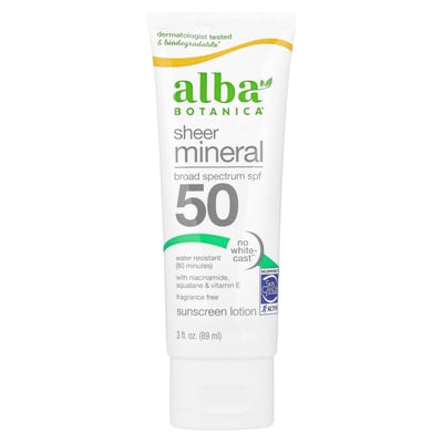 Sheer Mineral Sunscreen Lotion SPF 50 Fragrance Free