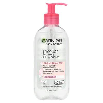 Garnier - SkinActive Micellar Foaming Gel Cleanser All-in-1 Rinse Off