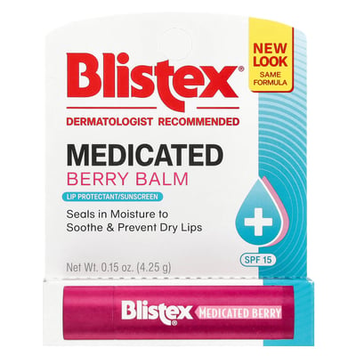 Medicated Lip Protectant/Sunscreen SPF 15 Berry