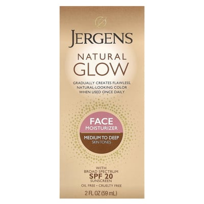 Natural Glow Face Moisturizer SPF 20 Medium to Deep