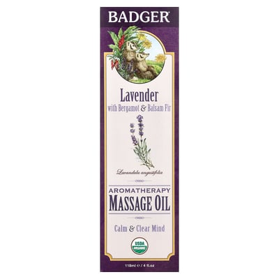 Aromatherapy Massage Oil Lavender with Bergamot & Balsam Fir