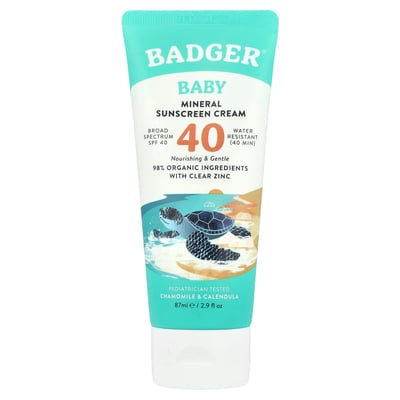 Baby Mineral Sunscreen Cream SPF 40 Chamomile & Calendula