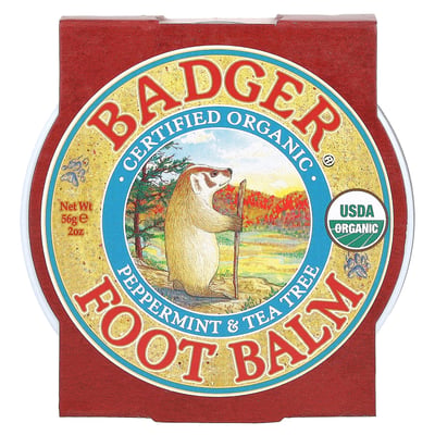 Certified Organic Foot Balm Peppermint & Tea Tree