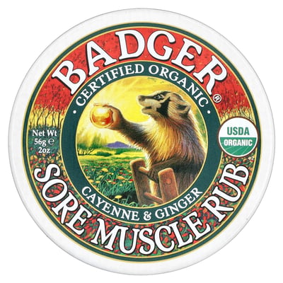 Organic Sore Muscle Rub Cayenne & Ginger