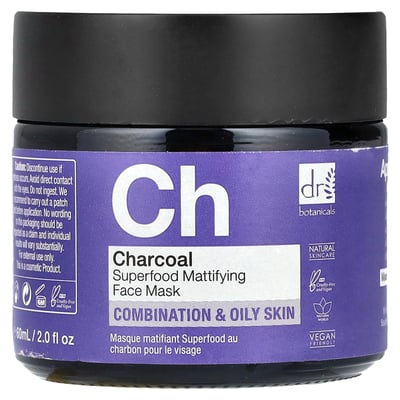 Charcoal Superfood Mattifying Face Beauty Mask Combination & Oily Skin