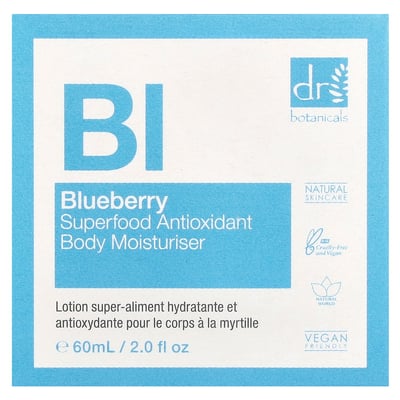 Blueberry Superfood Antioxidant Body Moisturiser All Skin Types
