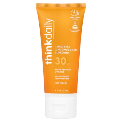 Thinkdaily Tinted Face Zinc Oxide Sunscreen SPF 30