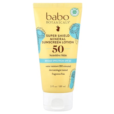 Super Shield Mineral Sunscreen Lotion SPF 50 Fragrance Free