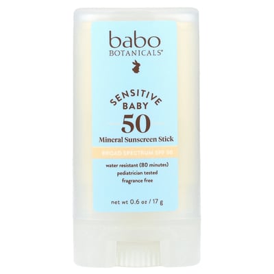 Sensitive Baby Mineral Sunscreen Stick SPF 50 Fragrance Free