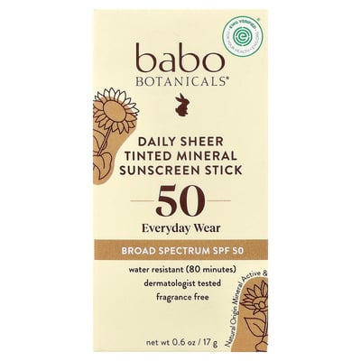 Daily Sheer Tinted Mineral Sunscreen Stick SPF 50 Fragrance Free