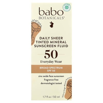 Daily Sheer Tinted Mineral Sunscreen Fluid SPF 50 Fragrance Free