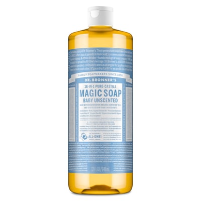 18-in-1 Pure-Castile Magic Soap Baby Unscented