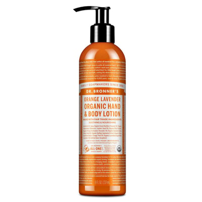 Organic Hand & Body Lotion Orange Lavender