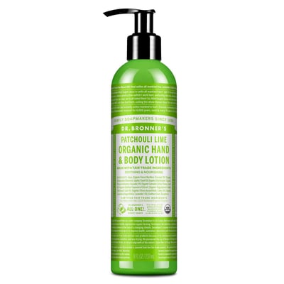 Organic Hand & Body Lotion Patchouli Lime