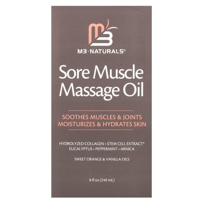 Sore Muscle Massage Oil Sweet Orange & Vanilla