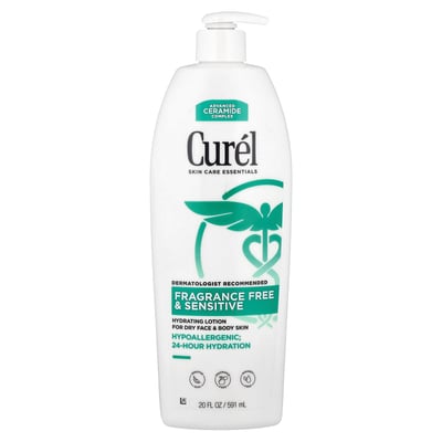 Hydrating Lotion For Dry Face & Body Skin Fragrance Free