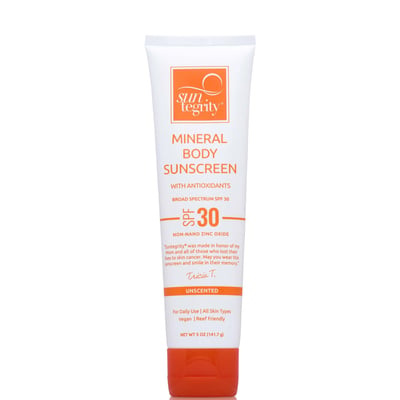 Mineral Body Sunscreen - Unscented Broad Spectrum SPF 30