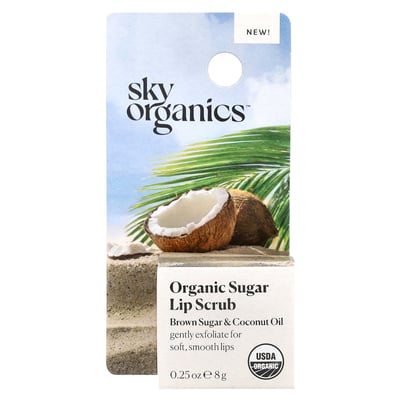 Organic Sugar Lip Scrub Brown Sugar & Coconut Oil