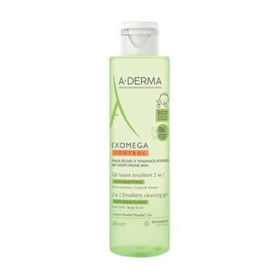 Gel Limpiador ADerma Exomega 2 en1